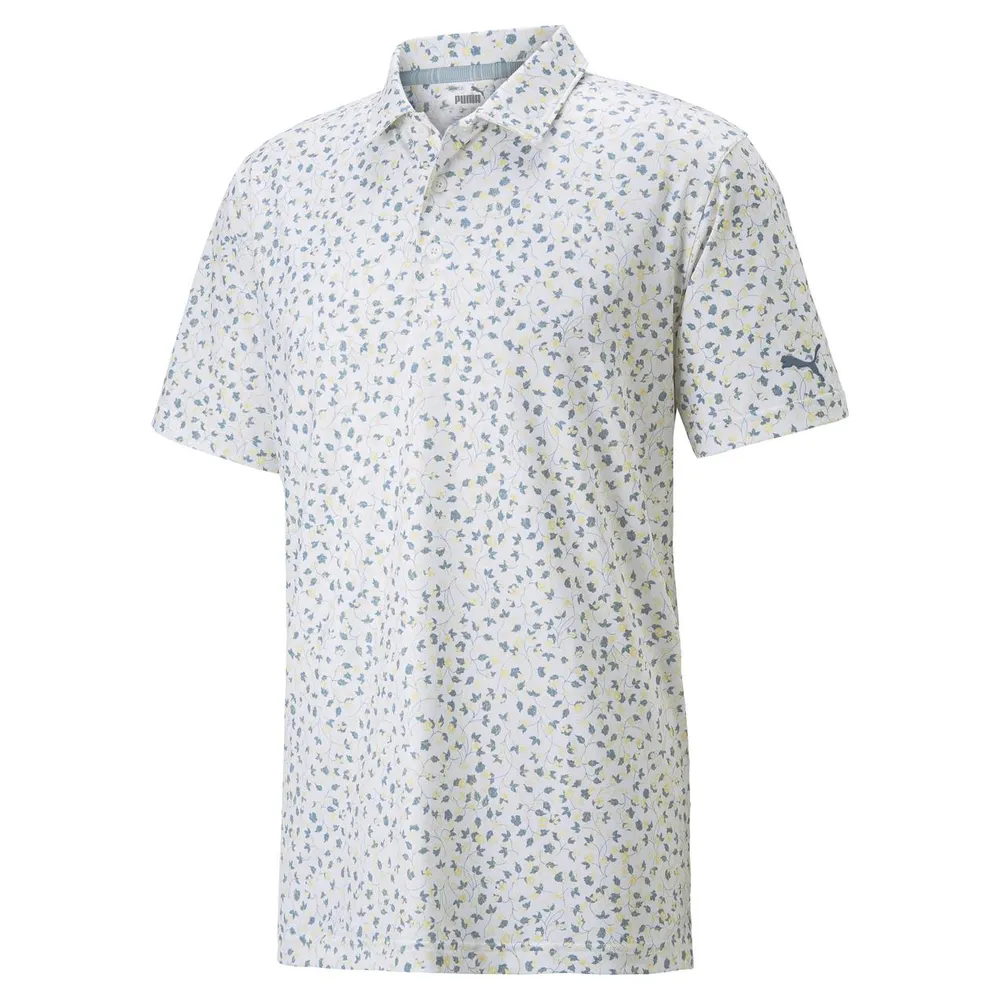 Men's MATTR Fancy Plant Short Sleeve Polo