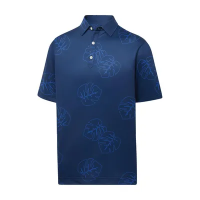 Men's Jungle Leaf Lisle Short Sleeve Polo