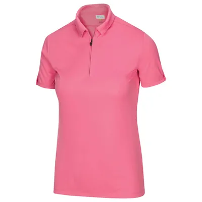 Women's Zip Short Sleeve Polo