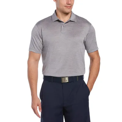 Men's Space Dye Texture Short Sleeve Polo