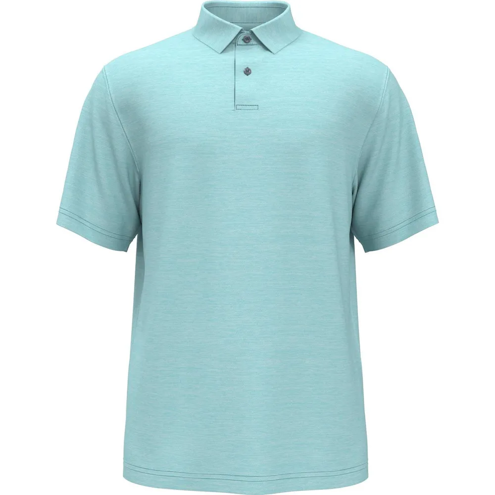 Men's Space Dye Texture Short Sleeve Polo