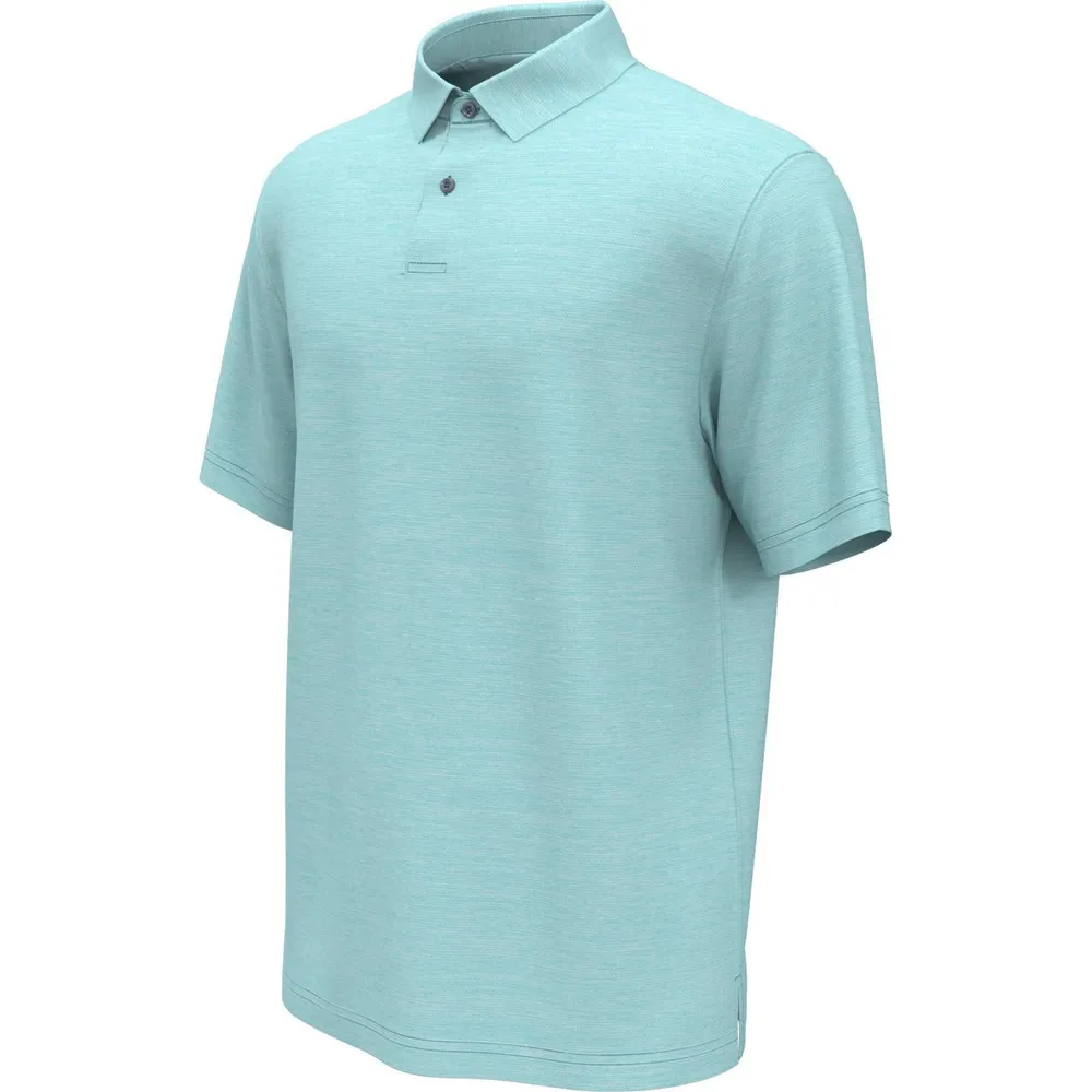 Men's Space Dye Texture Short Sleeve Polo