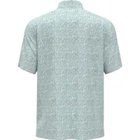 Men's Etched All Over Print Short Sleeve Polo