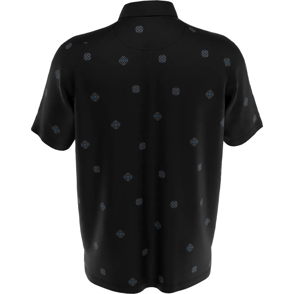 Men's Classic Foulard Print Short Sleeve Polo