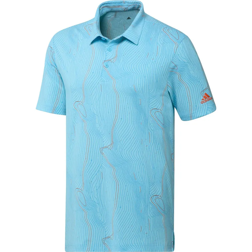 Men's Course Map Short Sleeve Polo