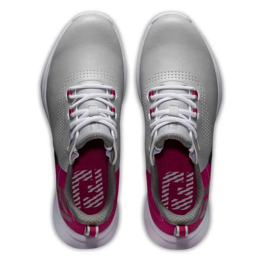 Women's Fuel Spikeless Golf Shoe - White/Pink