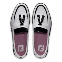 Women's FJ Sandy Slip On Golf Shoe - White/Black