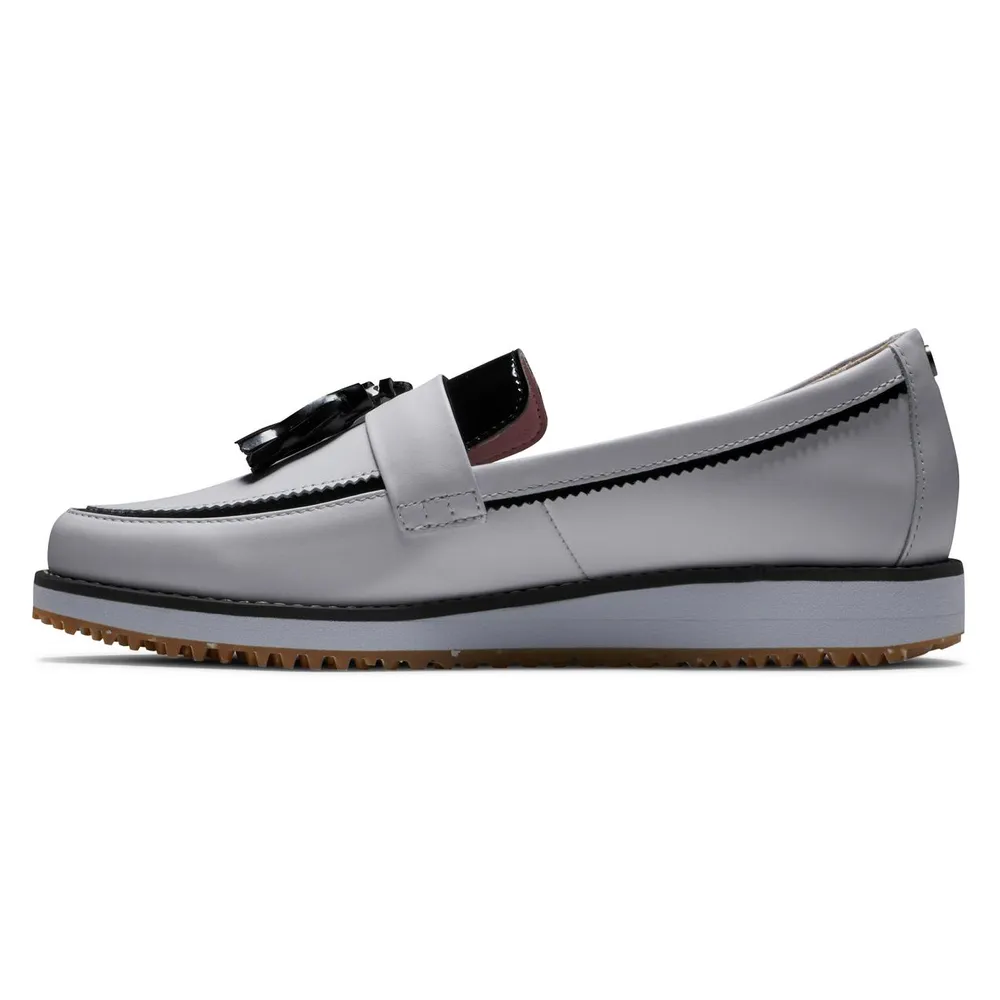 Women's FJ Sandy Slip On Golf Shoe - White/Black