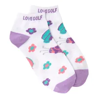 Women's I Love Golf No Show Sock