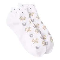 Women's First Cut Footie Rhinestone Ankle Sock