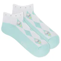 Women's Golf Argyle Ankle Sock