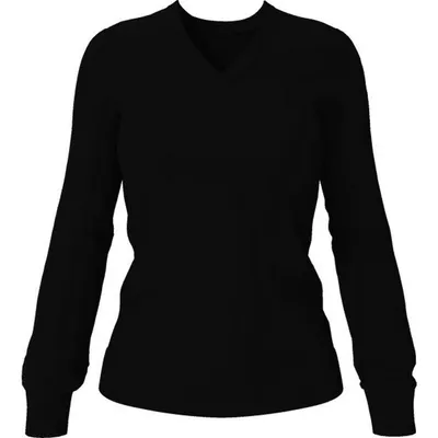 Women's Merino Blend V Neck Sweater