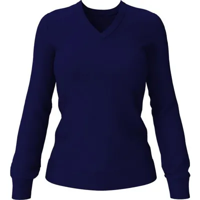 Women's Merino Blend V Neck Sweater