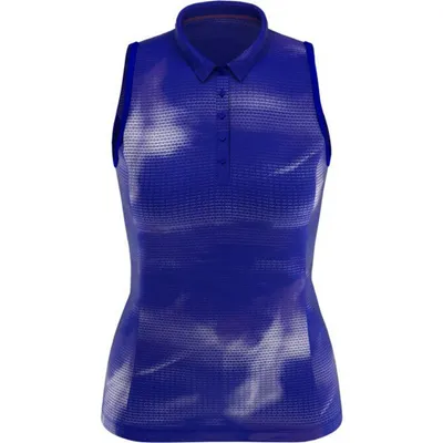 Women's Digital Dye Printed Sleeveless Polo