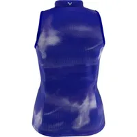 Women's Digital Dye Printed Sleeveless Polo