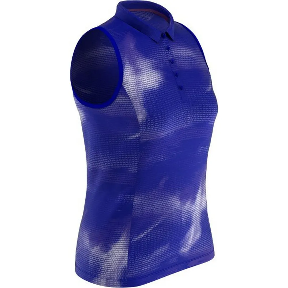 Women's Digital Dye Printed Sleeveless Polo