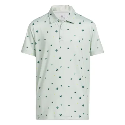 Boy's Print Short Sleeve Polo