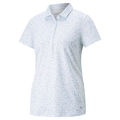 Women's Fancy Plant Short Sleeve Polo