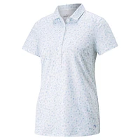 Women's Fancy Plant Short Sleeve Polo