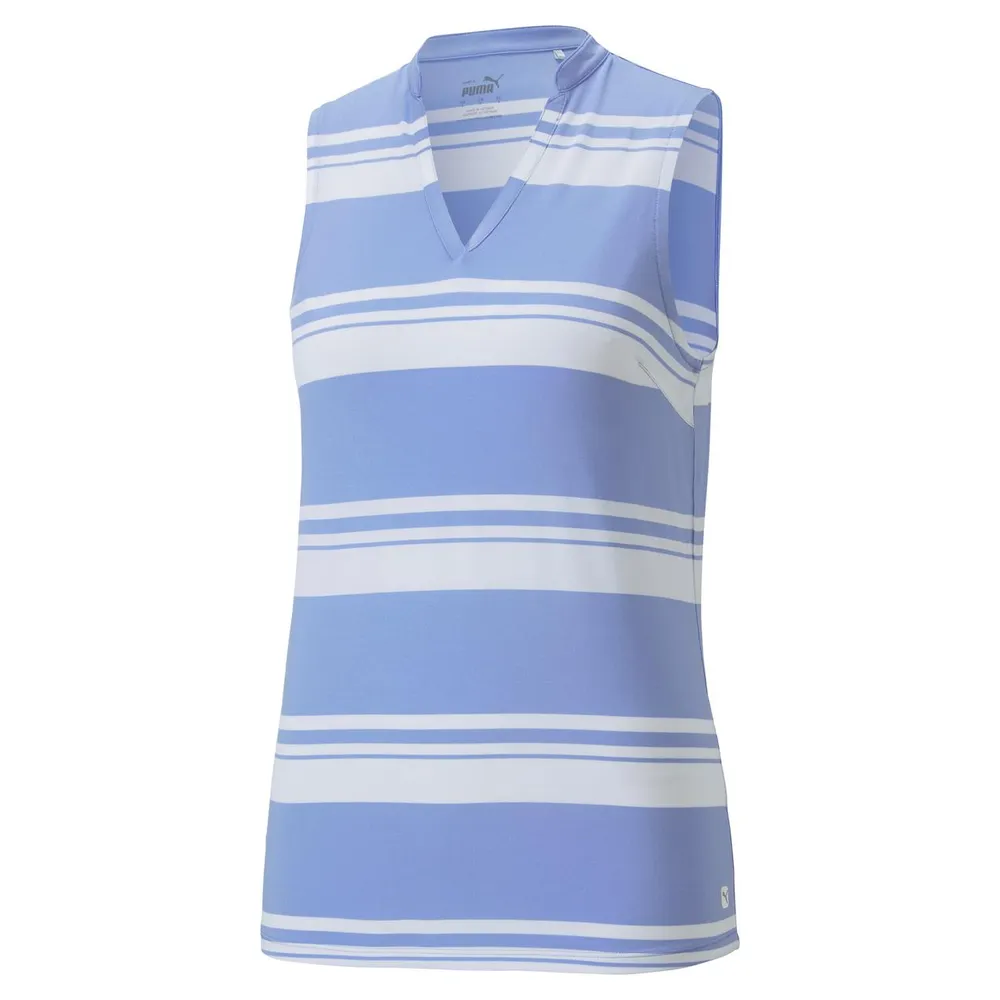 Women's Cloudspun Valley Stripe Sleeveless Polo