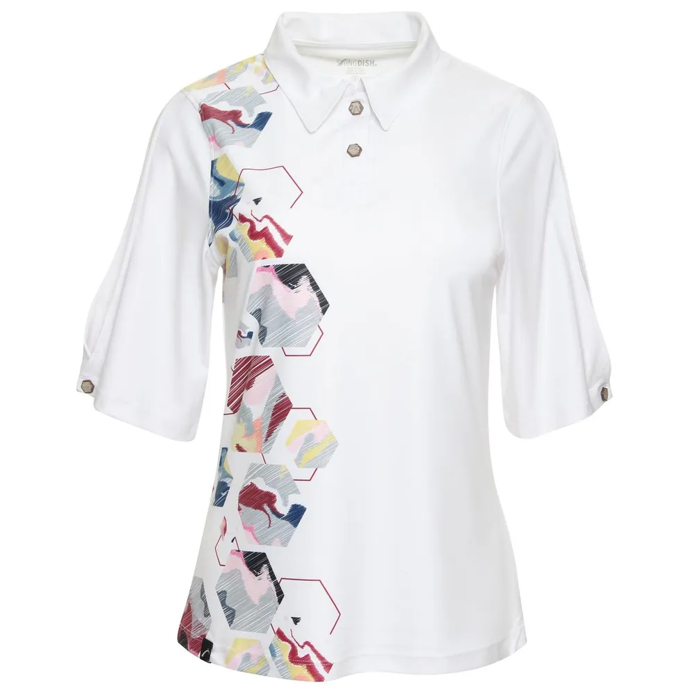 Women's Everleigh Printed Short Sleeve Polo