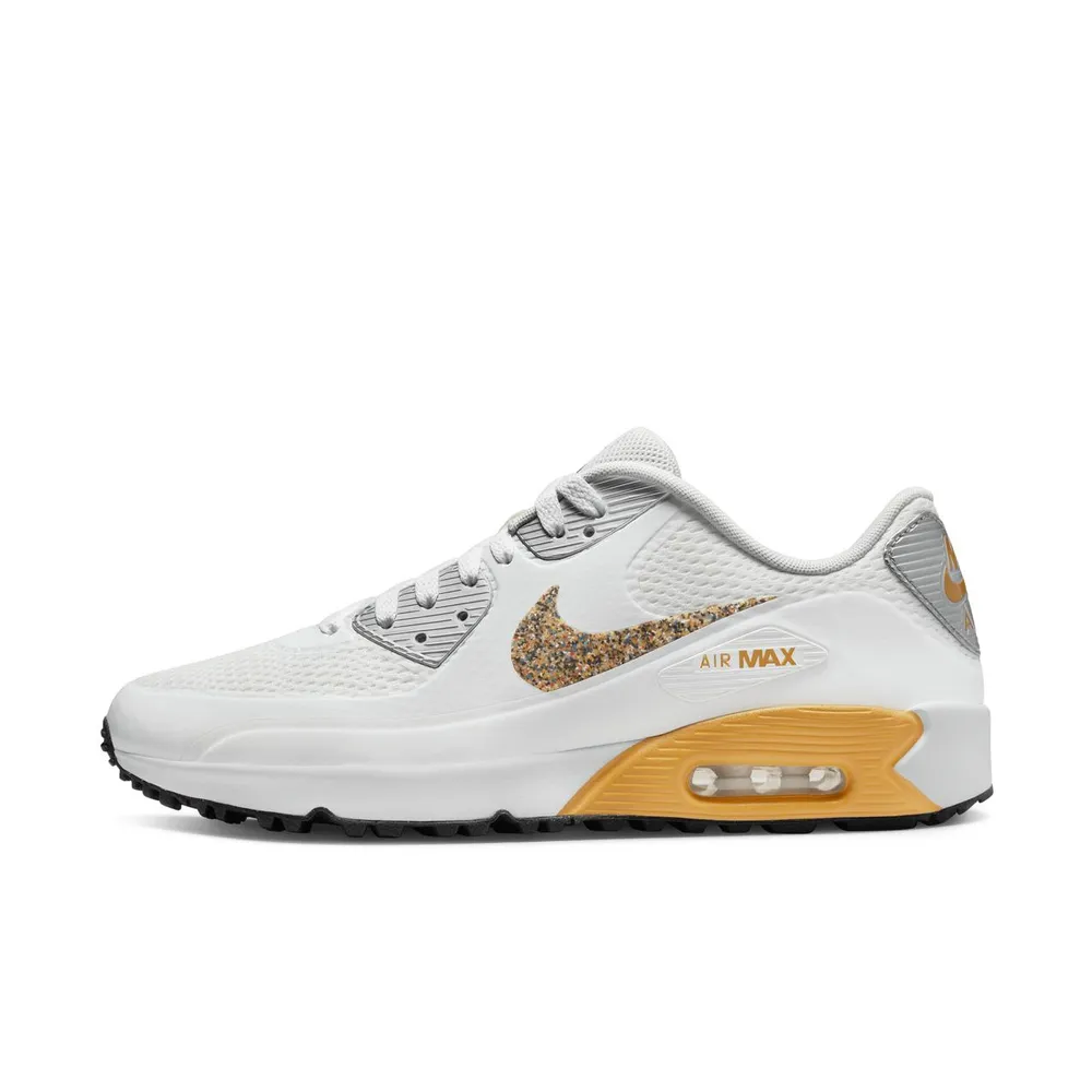 Air Max 90 G NRG P22 Spikeless Golf Shoe - White/Gold