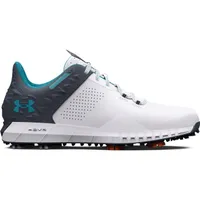 Men's HOVR Drive 2 Spiked Golf Shoe - White/Teal