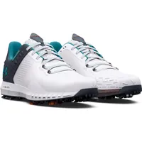 Men's HOVR Drive 2 Spiked Golf Shoe - White/Teal