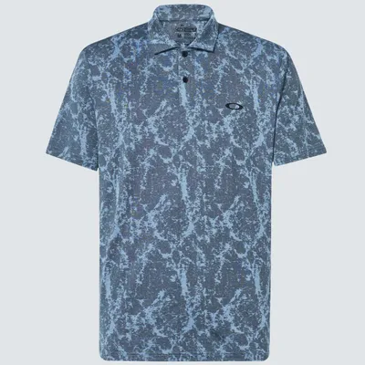 Men's Marble Jacquard Short Sleeve Polo