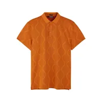 Men's Mat Jacquard Short Sleeve Polo