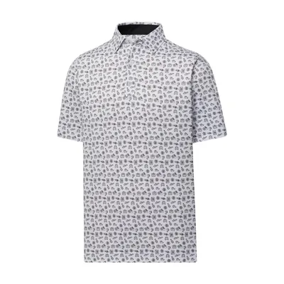 Men's Travel Print Short Sleeve Polo