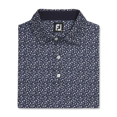 Men's Tossed Tulips Short Sleeve Polo