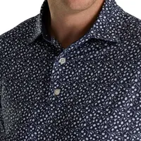 Men's Tossed Tulips Short Sleeve Polo