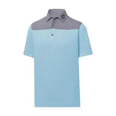 Men's End-On-End Block Short Sleeve Polo