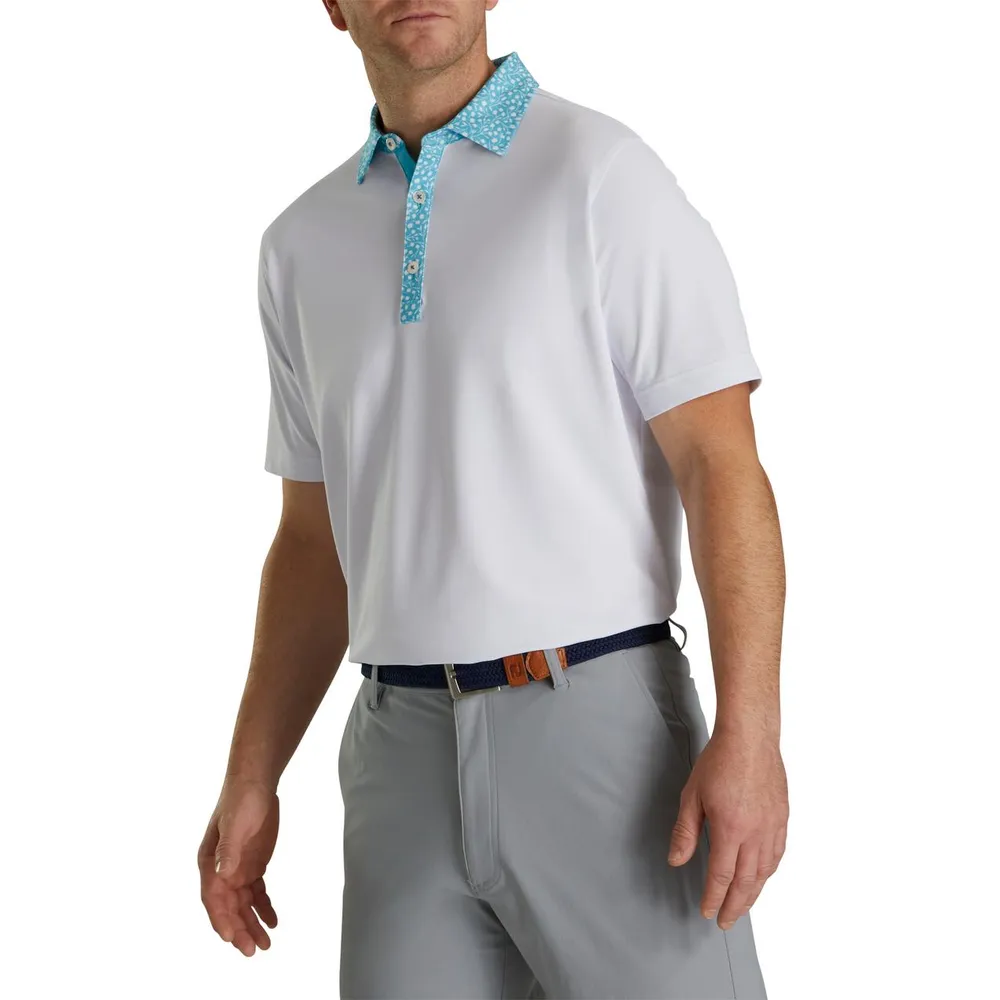 Men's Tulip Trim Short Sleeve Polo