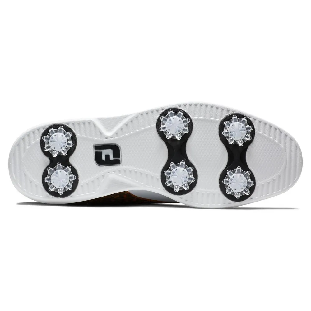 Women's Traditions Saddle Spiked Golf Shoe - White/Multi