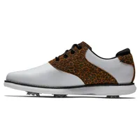 Women's Traditions Saddle Spiked Golf Shoe - White/Multi