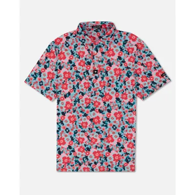 Men's Floral Short Sleeve Polo