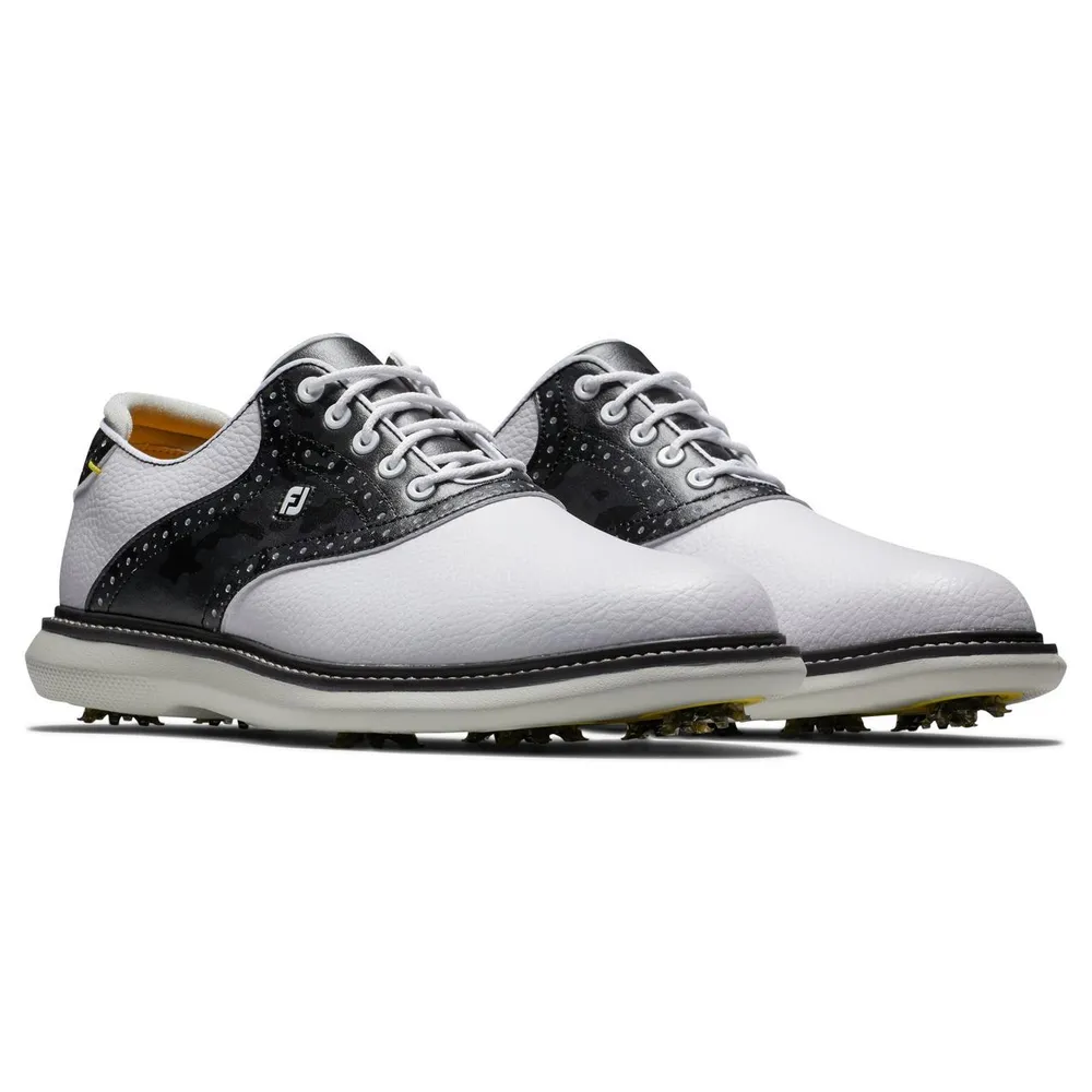 Men's Traditions Saddle Spiked Golf Shoe - White