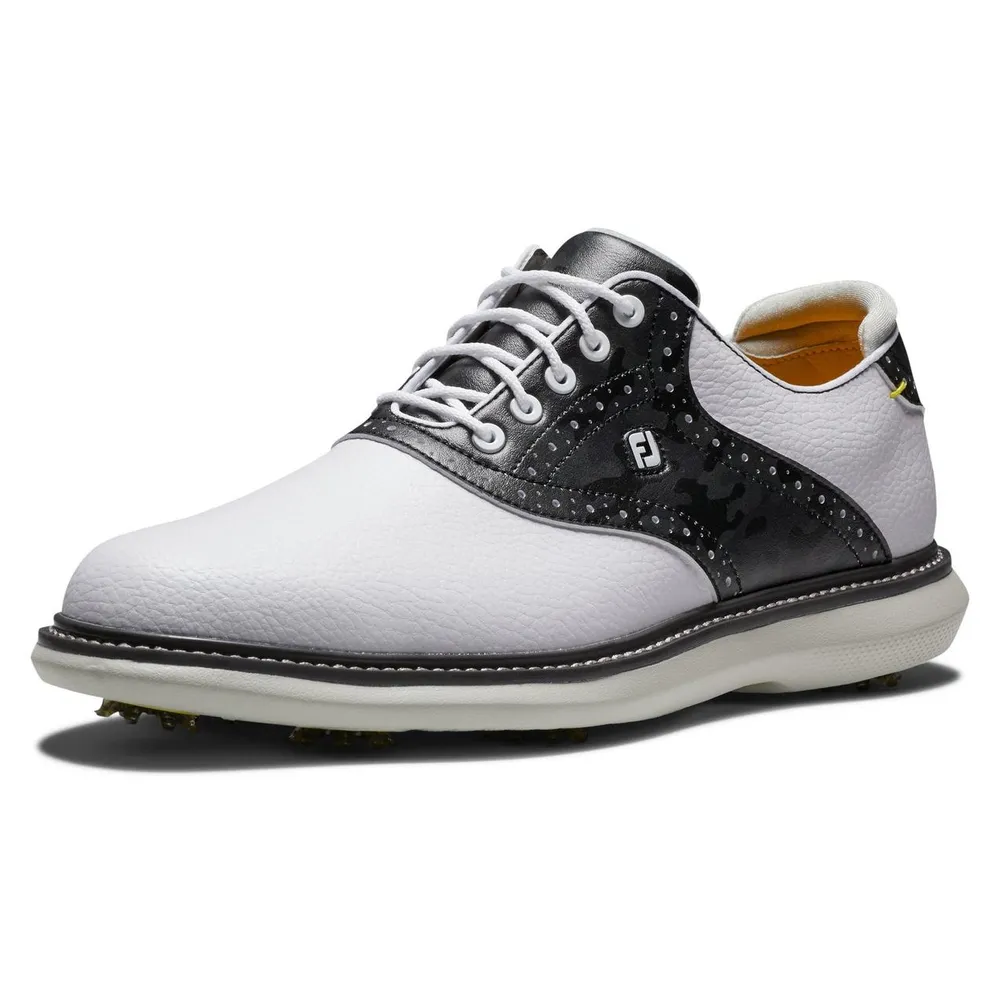 Men's Traditions Saddle Spiked Golf Shoe - White