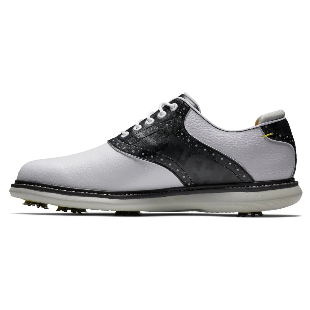 Men's Traditions Saddle Spiked Golf Shoe - White