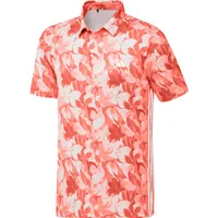 Men's Floral Short Sleeve Polo