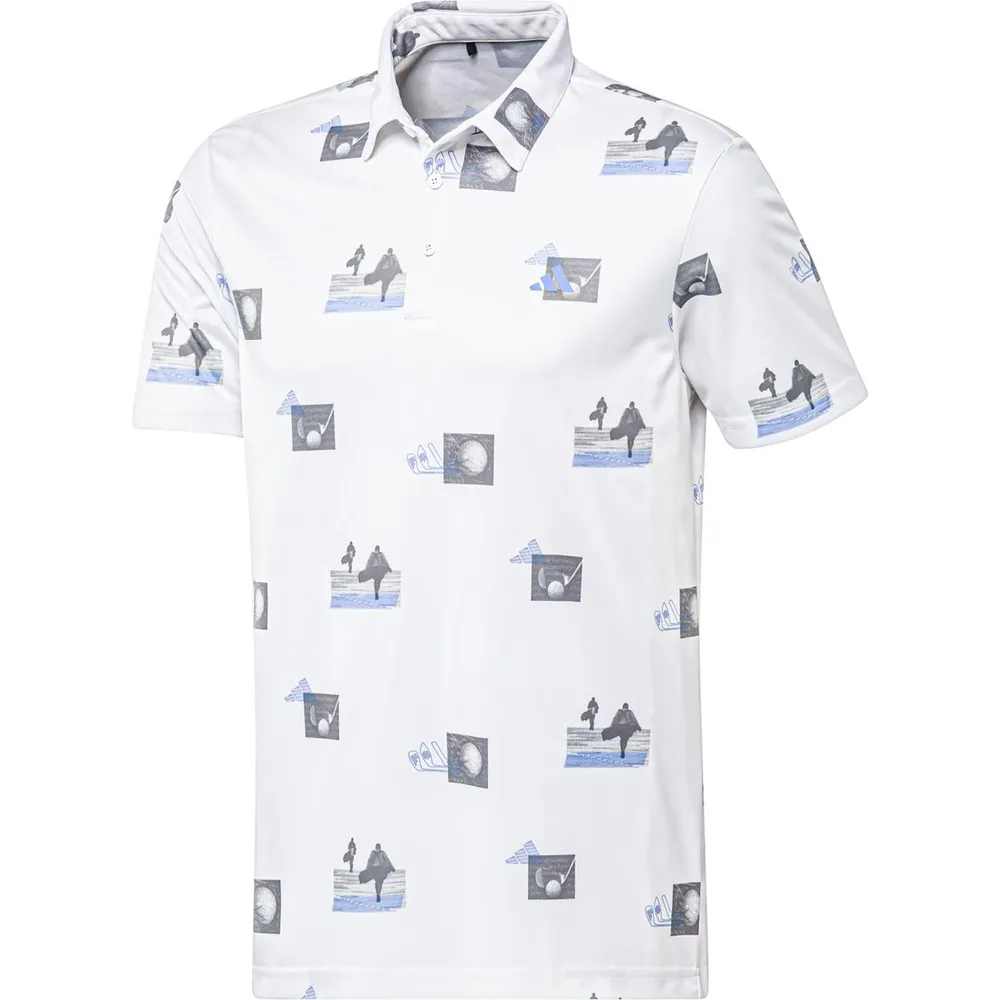 Men's All Over Print Short Sleeve Polo