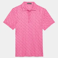 Men's Skull & T's Scribble Print Short Sleeve Polo