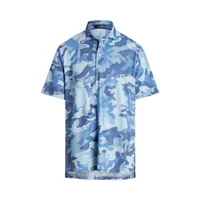 Men's Airflow Printed Camo Short Sleeve Polo