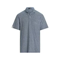 Men's Airflow Printed Playa Boat Short Sleeve Polo