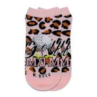 Women's Cheetah Golf Mom Low Cut Sock