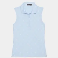 Women's Printed Tech Sleeveless Polo