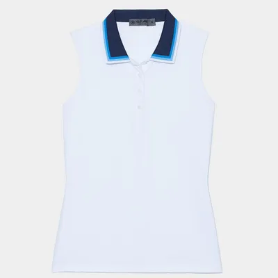 Women's Gradient Collar Sleeveless Polo