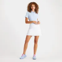 Women's Embossed Logo Short Sleeve Polo